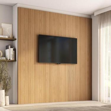 Imagem de Painel para TV até 86 Polegadas 240cmx250cm Liso Aruá CabeCasa Madeira