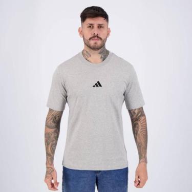 Imagem de Camiseta Adidas Small Logo Cinza, P