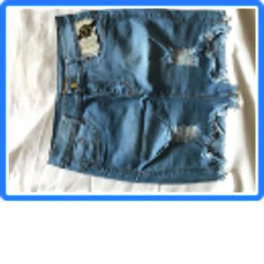 Imagem de Saia jeans deluxe rasgada feminina - DNOBRE JEANS, Lavagem escura, 40