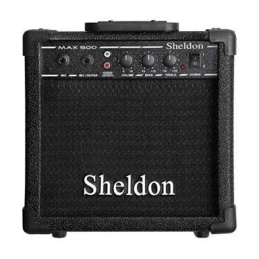 Imagem de Amplificador Guitarra Violão Multiuso Sheldon MAX500 15W Preto