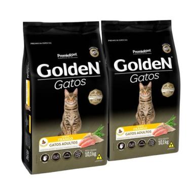 Imagem de Combo 2 Ração Premier Pet Golden Fórmula Gatos Adultos Sabor Frango - 