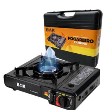 Imagem de Fogareiro Fogão a Gas Portatil 1 Boca Com Maleta Camping - bak
