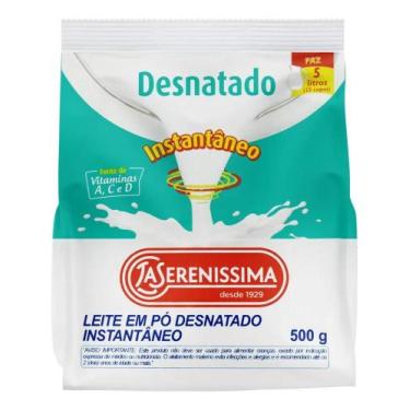 Imagem de Leite Pó Instantâneo Desnatado La Serenissima Pacote 500g - Congratula