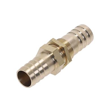 Imagem de Tubo de cobre 6 8 10 12 14 16 mm ID Mangueira Barb Anteparo Tubo farpado Adaptador de conector de encaixe de tubo para gás combustível Água, 14 mm