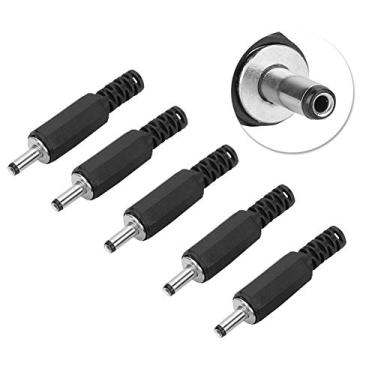 Imagem de M ugast Plugue de alimentação CC de 5 peças, 1,3/3,5 mm, adaptador de conector para reparo de cabos de energia