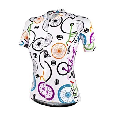 Imagem de Camisa de Ciclismo Feminina Marcio May Funny Colorful Minimalist