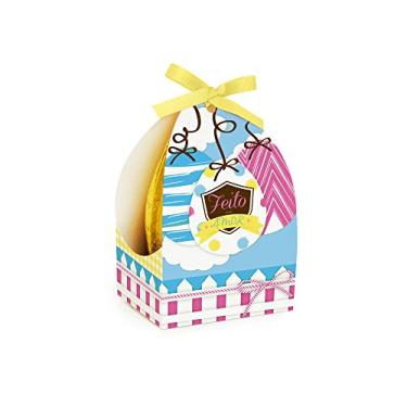 Imagem de Caixa Para Presente Trapézio Cromus Embalagens na Estampa Mickey Mania com Aba de Fechamento 12x6x18 cm com 10 Unidades