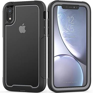 Imagem de Capa de absorção de choque militar para iPhone 13 12 11 X XR XS Max Capa protetora de TPU PC ultrafina transparente para iPhone 7 8 Plus, T7, para iPhone 12 Mini
