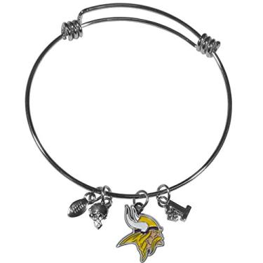Imagem de Pulseira feminina NFL Siskiyou Sports Minnesota Vikings pingente bracelete tamanho único cor do time