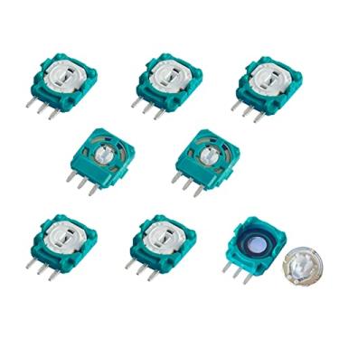 Imagem de ElecGear Potenciômetro de substituição 8X ALPS 2.1K + PCB de correção de deriva para PS5 DualSense, controle sem fio PS4 DualShock 4, sensor de módulo de polegar para joystick analógico ALPS