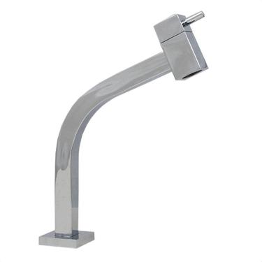 Imagem de Torneira Cuba Link Quadrada 45° Baixa Mesa Inox Cromado 1197