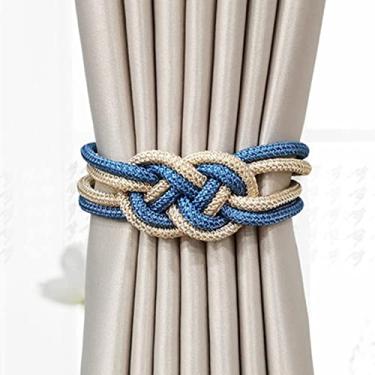 Imagem de 2 Pçs/conjunto Cortina Magnética Fivela Fivela Retenções Clipe Magnético Para Cortina Rod Tie Backs Cintos Suspensos Corda Acessórios Acessórios Cortina Decoração do Quarto, D, 47cm