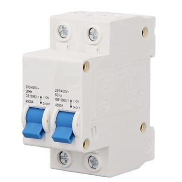 Imagem de Disjuntor 2P Interruptor de Conversão de Energia Dupla Manual Interruptor de Desconexão CC 230V 400V (16A)
