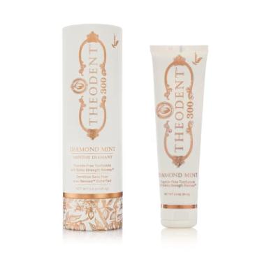 Imagem de Theodent Pasta de dente natural livre de flúor 300, força clínica para remineralização e redução de sensibilidade, cristal de menta branqueadora (96 g, 96,4 gramas)