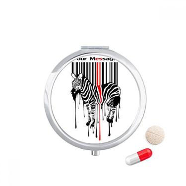 Imagem de Caixa de armazenamento de remédios preta vermelha listrada Code Graffiti Pinto