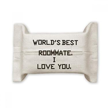 Imagem de Bolsa de linho de algodão World Best Roommate I Love You