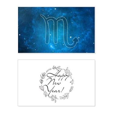 Imagem de Noite Estrelada Escorpião Constelação do Zodíaco Ano Novo Festival Cartões de felicitações Mensagem Presente