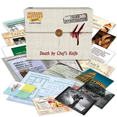 Imagem de Case Files Death by Chef's Knife Unsolved Mystery Detective Case File Game Play Alone, w/Friends, Family or for Couples Date Night Ages 14+ from University Games