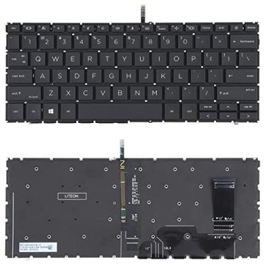 Imagem de Acessórios para reposição de laptop Para o teclado HP ProBook 440 G9 445 G9 dos EUA com luz de fundo