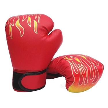 Imagem de Luvas de luta de boxe para adultos Muay Thai treinamento saco de areia luvas de mão luvas fitness luvas vermelhas
