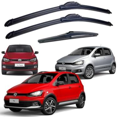 Imagem de Palheta Limpador Parabrisa Fox 2003 Á 2022 Par Dianteiro e Traseiro (Fox 2003 á 2012)