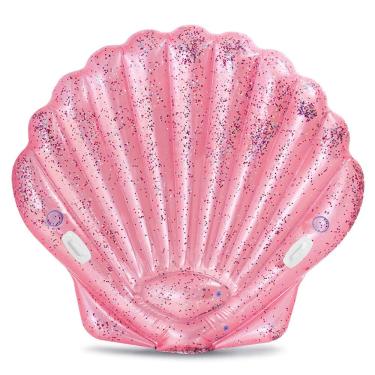 Imagem de Colchão Inflável Para Piscina/ Ilha Concha Rosa Intex