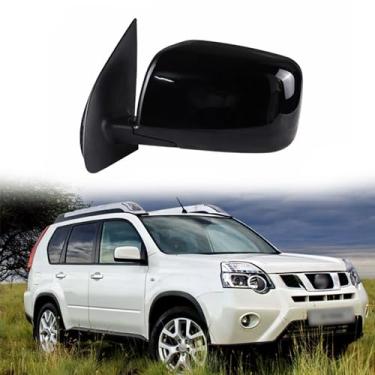 Imagem de Conjunto de espelho lateral do motorista adequado para Nissan X-TRAIL T31 2007-2014 Nissan X-TRAIL T31 espelho retrovisor de carro reposição ajuste de lente elétrica, aquecimento, câmera