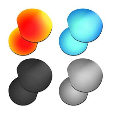 Imagem de Prizo ORL Lentes polarizadas de reposição para óculos de sol Oakley Clifden OO9440 - Multiopções (preto + titânio + vermelho + azul)