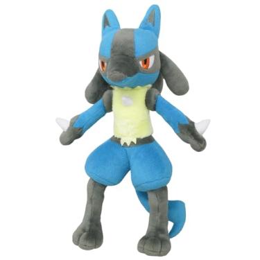 Imagem de Sanei Pelúcia Lucario Pokemon All Star Series Lucario, 30 cm, preto, azul (PP12)