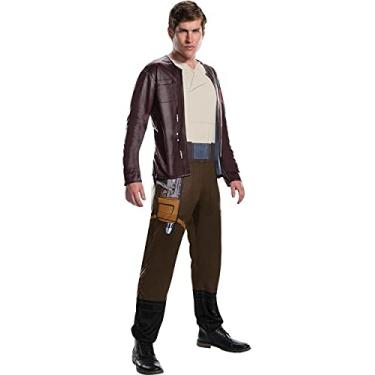 Imagem de Rubie's Fantasia masculina de Poe Dameron Star Wars Episódio VIII: O Último Jedi marrom padrão