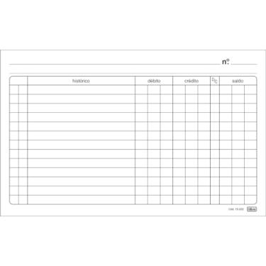 Imagem de Tilibra - Ficha de Conta Corrente Número 3A - 5x8 100 Folhas