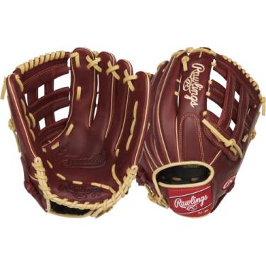 Imagem de Rawlings Sandlot Series Luva de beisebol de couro Pro H Web, arremesso canhoto, 30 cm