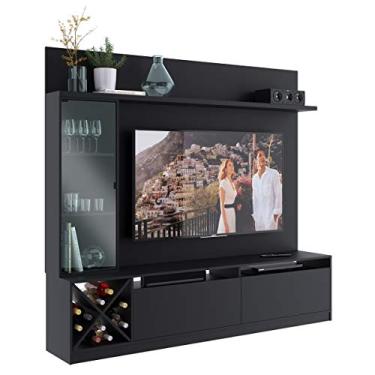 Imagem de Estante Home para TV 60" com Porta de Vidro Quiditá Preto