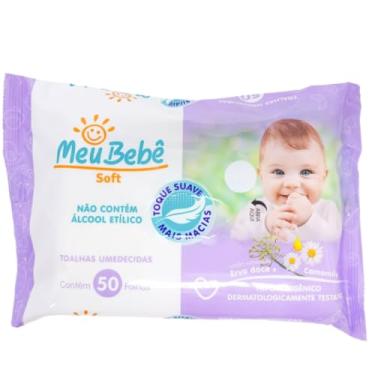 Imagem de Meu Bebê Toalha Umedecida Soft 50 folhas