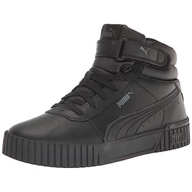 Imagem de PUMA Tênis feminino Carina 2.0 Mid, Cool Mid Gray-puma Black-rickie Orange, 34