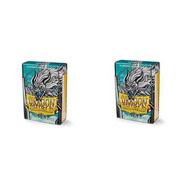 Imagem de 2 Packs Dragon Shield Classic Mini Japanese White 60 ct Card Sleeves Value Bundle!