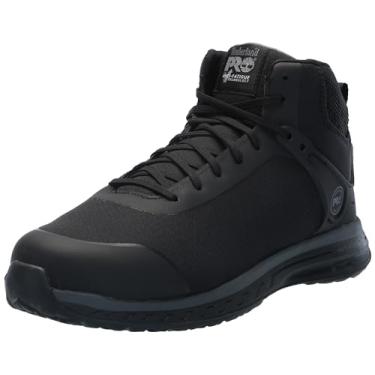 Imagem de Timberland PRO Tênis masculino Drivetrain Mid Composite Safety Toe Static Dissipative Industrial Ahletic Work Shoe Athletic, Preto/Cinza-2024 Novo, 9.5 Wide