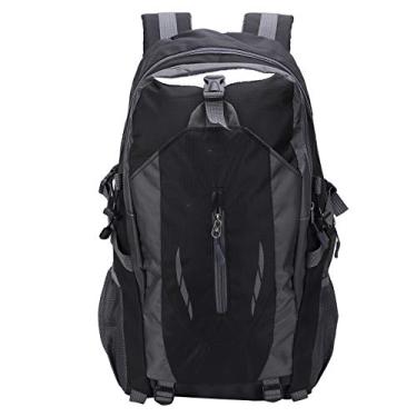 Imagem de Mochila Impermeável de 6 Cores 40L, Mochila Leve para Acampamento e Caminhada Com Capa de Chuva Mochila de Viagem para Homens e Mulheres (Preto)