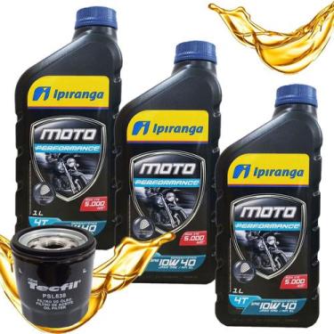Imagem de Troca Oleo Kawasaki Z 300 Ninja 300 Ipiranga 10w40 + Filtro - IPIRANGA