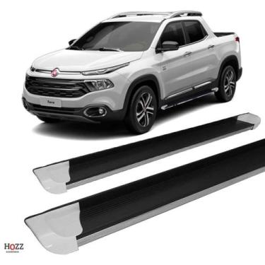 Imagem de Estribo Fiat Toro Personalizado Alumínio Branco - HOZZ