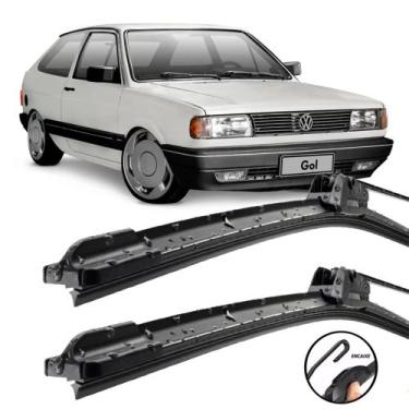 Imagem de Kit Palhetas Limpador Para-brisa 16" 16" Gol Quadrado De 80 Ate 96 - B