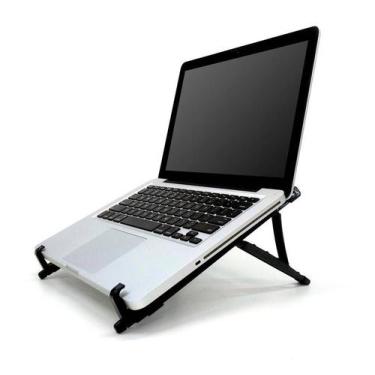Imagem de Suporte Ergonômico Regulável para Notebook - Preto - Reliza