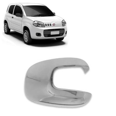 Imagem de Aplique Cromado para Capa Retrovisor Uno Evo 2010 2011 2012 2013 2014 