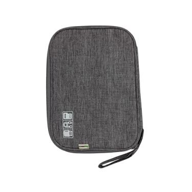 Imagem de Bolsa Estojo organizador de pulseiras relógios e acessórios, compatíveis com Apple Watch, Fitbit Series, Galaxy watch, Garmin series (Cinza, P)