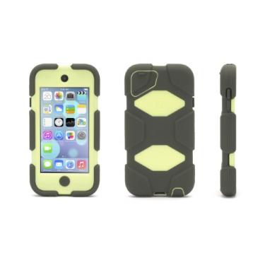 Imagem de Griffin Survivor para iPod touch (5ª geração), verde-oliva/limão - Ridiculamente superprojetada? Ou a capa perfeita para o seu iPod touch, não importa onde você esteja indo