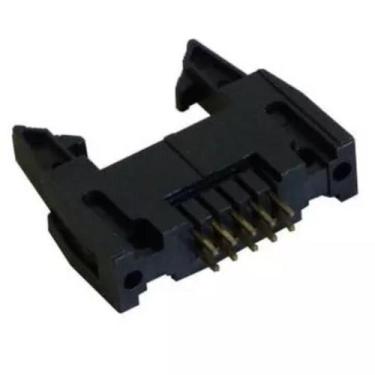 Imagem de Conector Box Header Macho, De 10 Vias, M P/Pci 180G C/Trava - Dts Supr