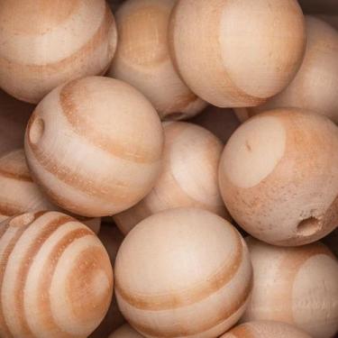 Imagem de Bola Passante Esfera 30MM Furo 6MM - 10 Unidades - Metallica Acessório