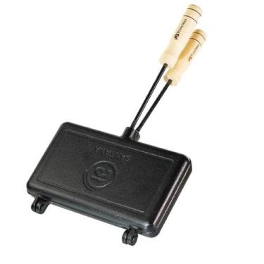 Imagem de Misteira Sanduicheira Forma Dupla Para Fogão Ferro Fundido - Santana, 