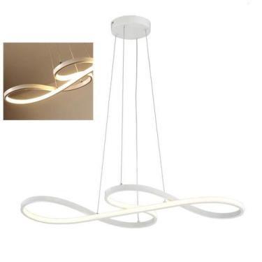 Imagem de Lustre Pendente LED 3 em 1 Arco Infinito Perfil Decoraçao Recepçao Hal