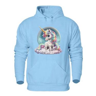 Imagem de Blusa de Frio Abrigo Moletom Quentinho Plus Size Feminino Estampa Unic